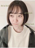 なじむボブ×ノンスタイリングヘア