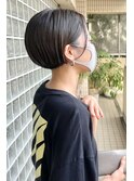 ショート前髪なし刈り上げショート刈りハンサムショート