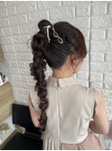 結婚式・2次会☆ポニーあみおろし/ポニーリング