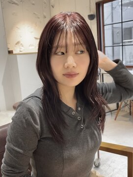 コフィー バイ メルト 吉祥寺(cofy by melt) 【中澤彩乃】韓国風ロングレイヤーカットラベンダーカラー吉祥寺