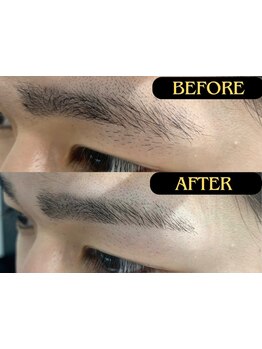 【* 大人気メニュー* 】眉毛も一緒に整えて、顔回りの印象をトータルコーディネート◎［メンズ/眉毛］