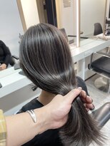 ブレンド 渋谷(BLend)&nbsp;マチルダボブ前髪ハイライトグレージュ