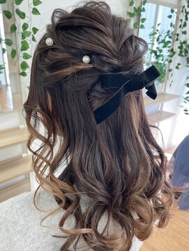 ジェシータ 品川駅前店(GESHITA) ゆるふわハーフアップ【品川/ヘアセット】