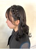 編み込みカチューシャ