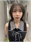 大人可愛い20代30代40代韓国風ミディアム