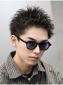 渋谷メンズスパイキーショートフェザーパーマ刈り上げショート