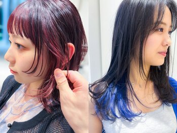 スウド(Swd)の写真/可愛くキレイに楽しめるデザインカラー♪白髪染め~ブリーチカラーまで幅広いお客様に合わせた薬剤をご用意!