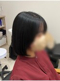 内巻きボブスタイル！