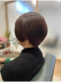 大人ショートボブ＆白髪を活かしたインナーカラー★もとめ。