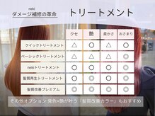 ネキ(neki)の雰囲気（トリートメントランク◎ご予約時にご参考ください*[ボブ/谷六]）