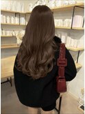 色落ちまで可愛いショコラブラウンくびれロング