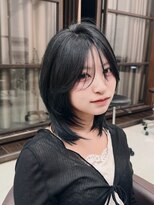 ウィル 西宮店(WiLL)&nbsp;【西宮レイヤーカット】ミディアムレイヤーラベンダーブラック