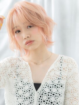 ドクターズサロン LAB 小山店 韓国ハイトーンカラーラフウェーブ抜け感ショートu小山10代20代