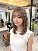 ナンバー ノード 渋谷(N° node) 【大人可愛い】透け感バング × 軽やかミディアムレイヤー