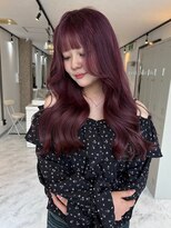 ヴィア 京都烏丸(Via)&nbsp;10代20代/暖色カラー/赤紫/カシスレッド/ブリーチ/ダブルカラー