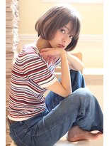 レウナ 外苑前(Reuna)&nbsp;黒髪アッシュ☆カジュアル可愛い・シンプルボブ