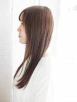 ヘアメイク ナル(hair make nalu) 透け感バングのナチュラルストレート