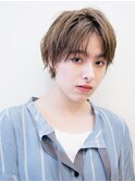 ボーイッシュセンターパート/フォギーベージュ
