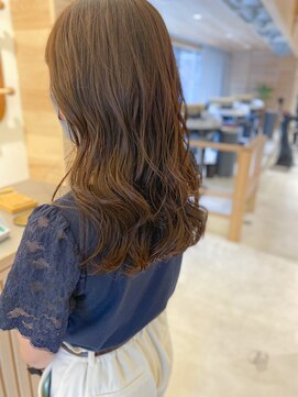 チョビー 銀座(chobii) 道村/デジパ/グレージュカラー/ロングウェーブ/コテ巻き風/