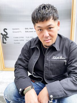 サル 代官山(SAL) 【SAL】キメ顔が気になり髪に目がいかないハイライトフェード