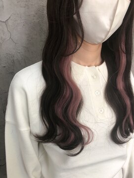 ルーツアイリー 心斎橋(ROOTS IRIE) インナーエクステ☆シールエクステ/ピンクグレージュ