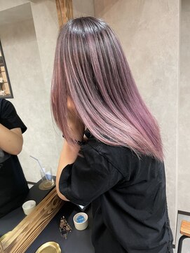 サニー 渋谷(SUNNY) ピンクバレイヤージュ、ハイライト、グレージュショコラアッシュ