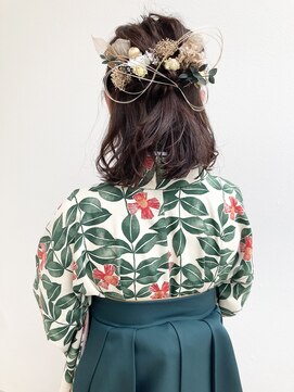 シアー(sheer) 《sheer /氏家》#ロープ編み#ハーフアップスタイル#卒業式