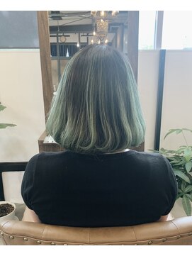 ベレッタ 松井山手店(veretta.) シンプルなワンレンボブ   【岩谷 明花】