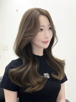 ノイズ エコル(Hair&Make NOISM ekolu )&nbsp;韓国風くびれロングヘア×東明館オリーブベージュ