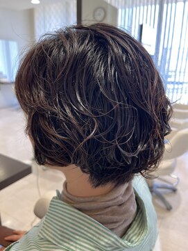 アメイジングヘアー 美沢店(AMAZING HAIR) ショートパーマ/フレンチカジュアル/ダークカラー/ナチュラル