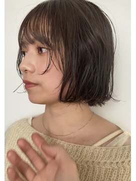 ロールアップスリーブス(ROLL UP SLEEVES) Bob perm/greige color