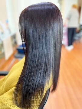 アークスヘアー 20代30代40代髪質改善艶感ストレート縮毛矯正ショコラブラウン