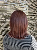 ヘアーアトリエ ラフェル(hair atelier Rafel)&nbsp;ミディアム/外ハネ/ピンクパープルカラー
