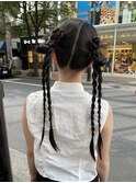 【ヘアアレンジ】韓国で話題の「カチモリヘア」