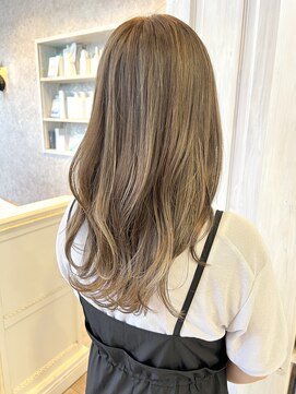 キャアリー(Caary) 福山美容室Caary ブリーチありハイライトカラー透明感30代20代