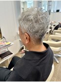 グレイヘアー　ナチュラルカール