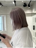 【藤沢】結べるボブ/ラベンダーベージュ/ミルクティーグレージュ