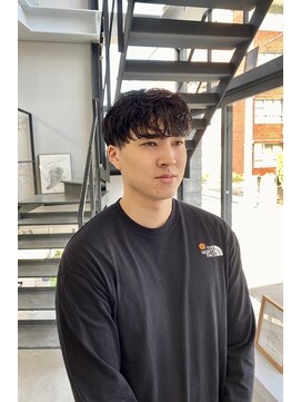 ヘアー アイス 御器所本店(HAIR ICI) 無造作マッシュメンズショート☆マットカラーナチュラルパーマ