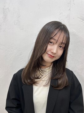 ファルベ(Farbe) ホワイトグレージュミニウルフデジタルパーマチェリーブラウン