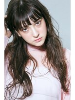 ニュイ 高槻 阪急茨木店(nui)&nbsp;黒髪ボブルフネビージュ小顔ワンレンスペインカール