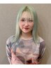 【新規/レディース】カット＋ケアブリーチ(全頭)オンカラー ￥25,000→￥23,000
