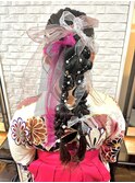 袴×ヘアアレンジ