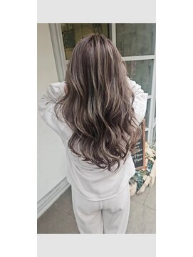 シェリー(cherie) ハイブリーチ一回☆スモーキーグレージュハイライト