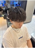 ツイストスパイラルパーマ　縦落ちツイスト　縦落ちパーマ