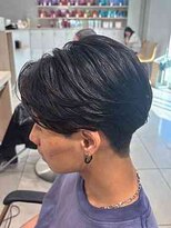 アッシュ 高幡不動店(Ash)&nbsp;フェザーパーマセンターパートニュアンスパーマ曲がる縮毛矯正