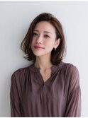 レイヤーカット/イメチェン/外ハネボブ/美髪/ワイドバング/髪型