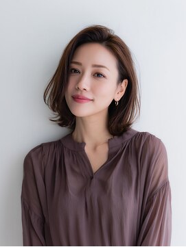 e.m.a プレミアムビューティーサロン 栄駅店(e.m.a PREMIUM BEAUTY SALON) レイヤーカット/イメチェン/外ハネボブ/美髪/ワイドバング/髪型