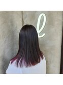 地毛×暗ピンク