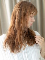 カバーヘア ブリス 北浦和(COVER HAIR bliss)&nbsp;シースルーバング透明感カラーペールオレンジ316Z北浦和20代30代