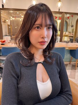ロンドアベニール 北千住(Lond avenir) ミディアムレイヤーカット/レイヤー/顔周り/韓国/髪質改善北千住